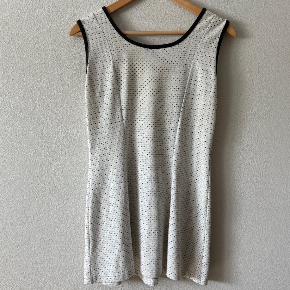 Vintage Vital White &‎ Navy Blue Sleeveless Tennis Dress Size Medium - Picture 4 of 8